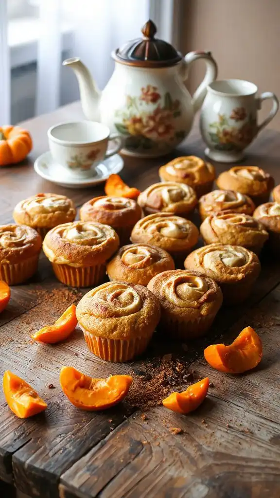 chai cream cheese muffins