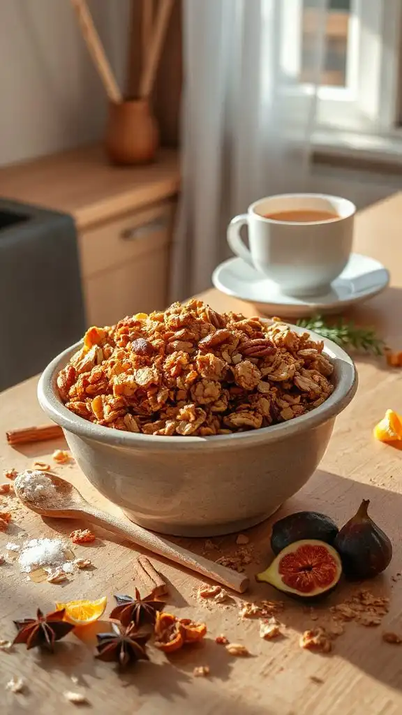 chai spiced maple granola recipe