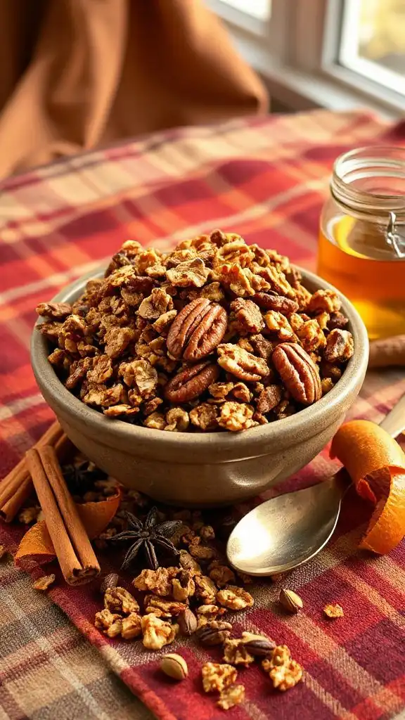 chai spiced pecan granola recipe
