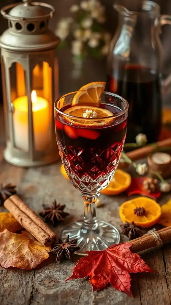 chamomile infused mulled wine