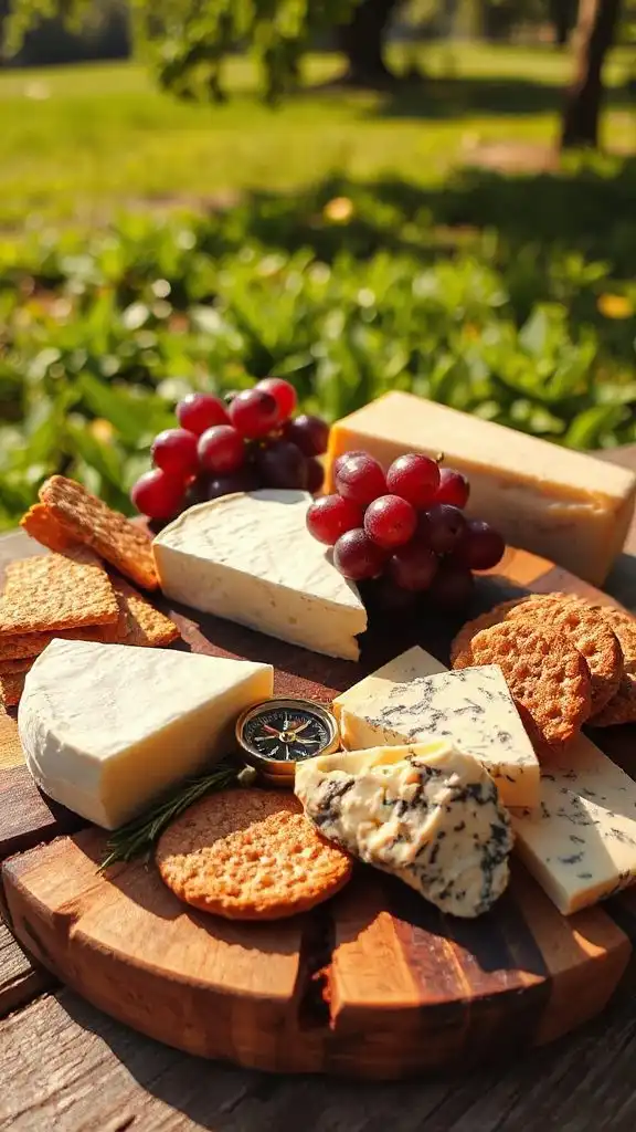 cheese and crackers snack