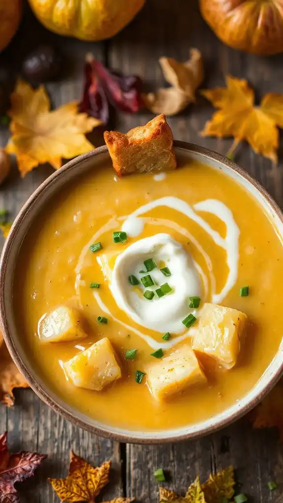 cheesy apple potato chowder