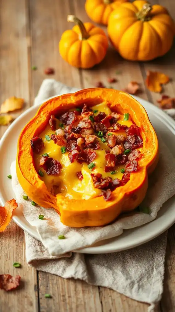 cheesy bacon squash delight