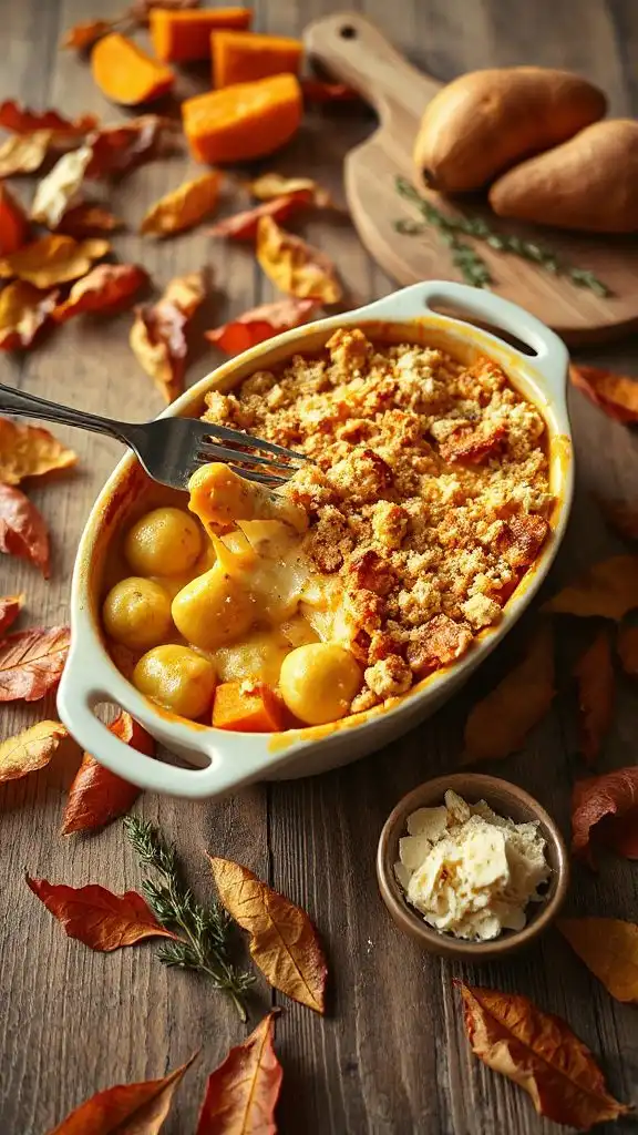 cheesy butternut squash bake