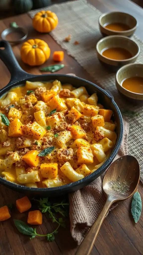 cheesy butternut squash pasta