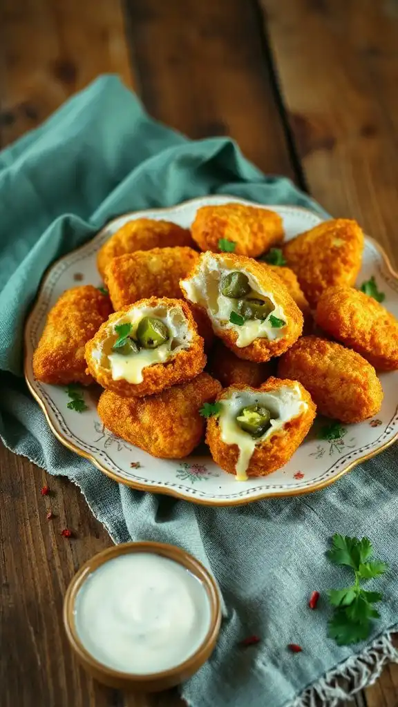 cheesy jalape o chicken nuggets