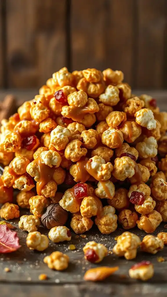 chewy caramel apple clusters