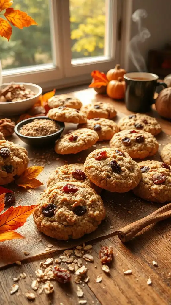 chewy cinnamon oatmeal cookies