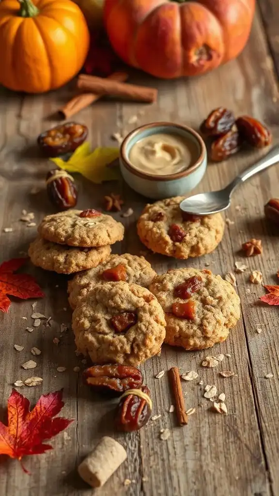 chewy spiced oatmeal cookies