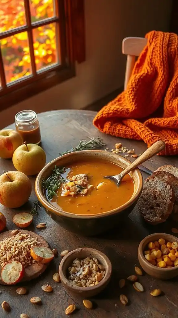 chicken soup with apple cider