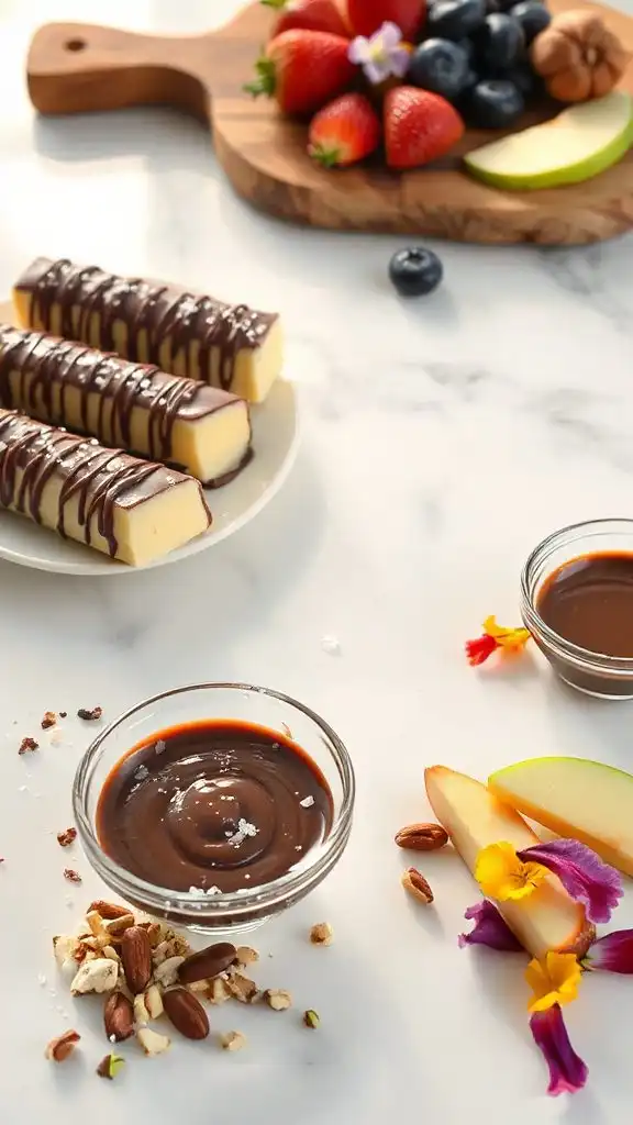chocolate cheese stick treats