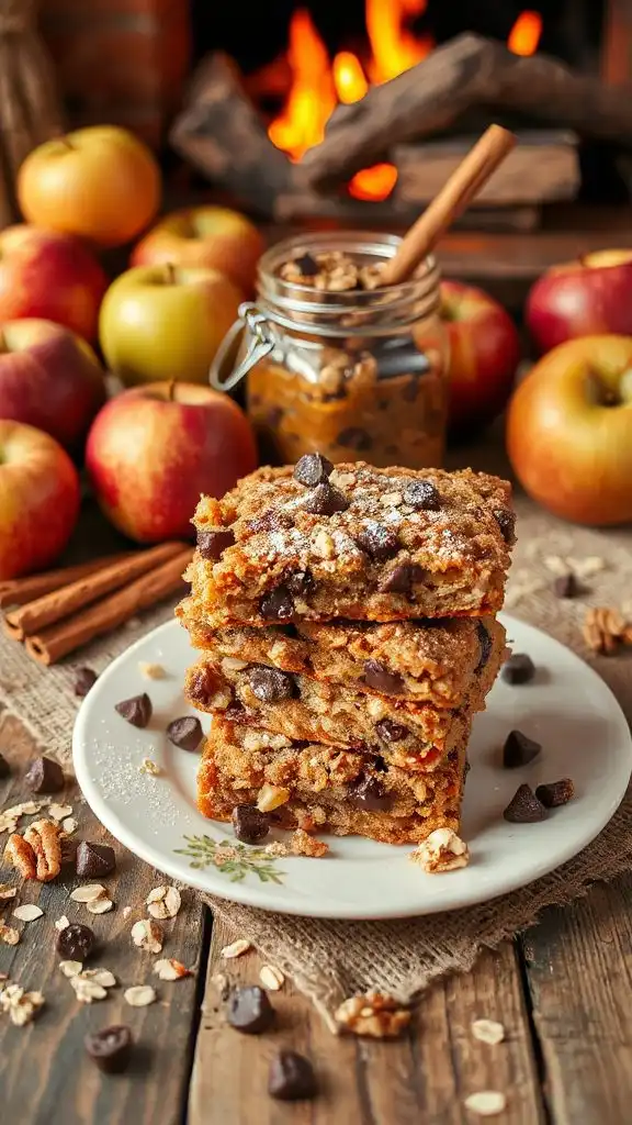 chocolate chip oat bars