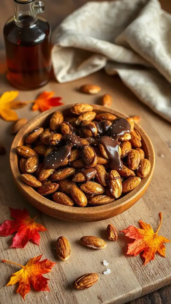 chocolate maple almond snack