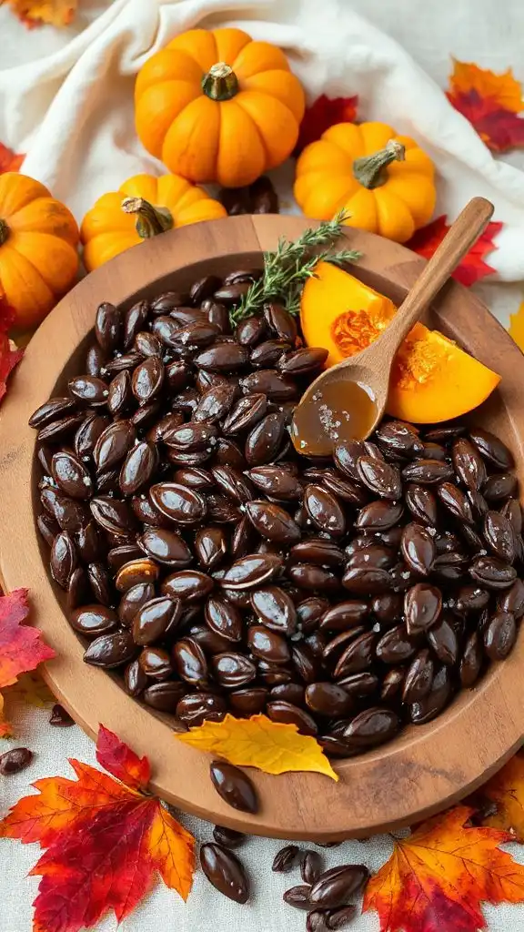 chocolate maple pumpkin seeds