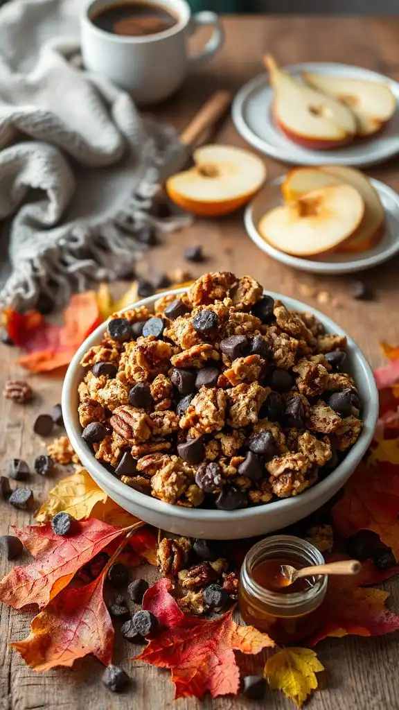 chocolate pecan granola delight