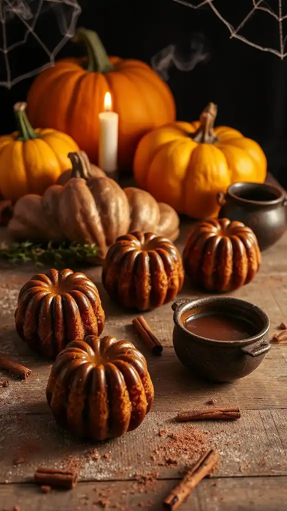 chocolate pumpkin dessert cannelles