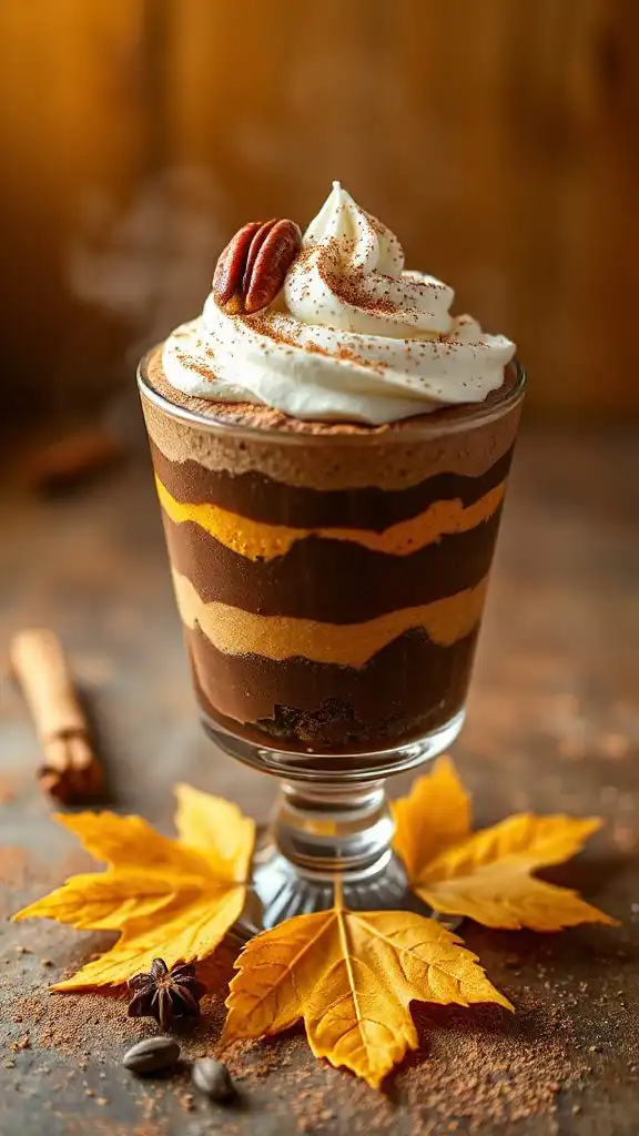 chocolate pumpkin dessert parfait
