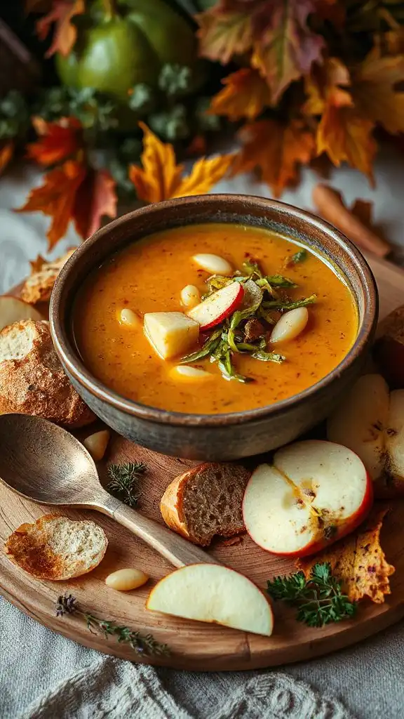 cider braised cabbage bean soup