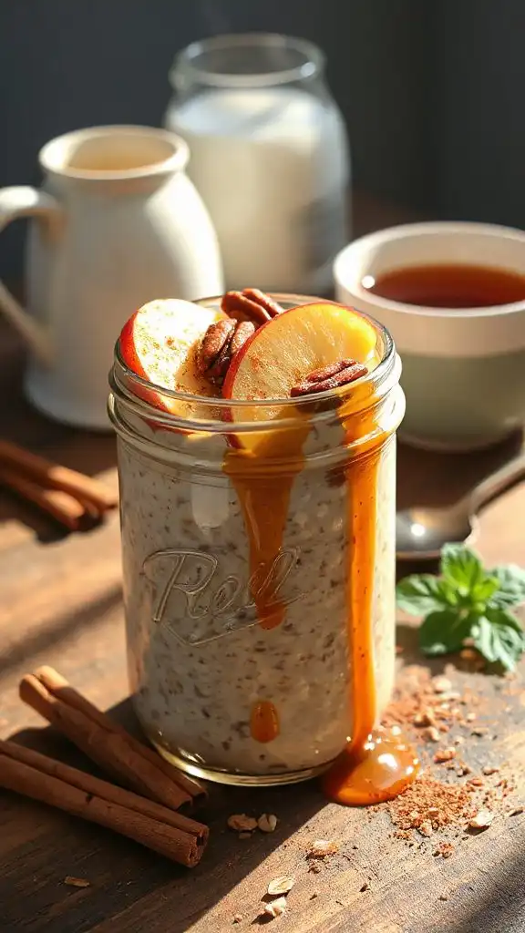 cinnamon apple overnight oats