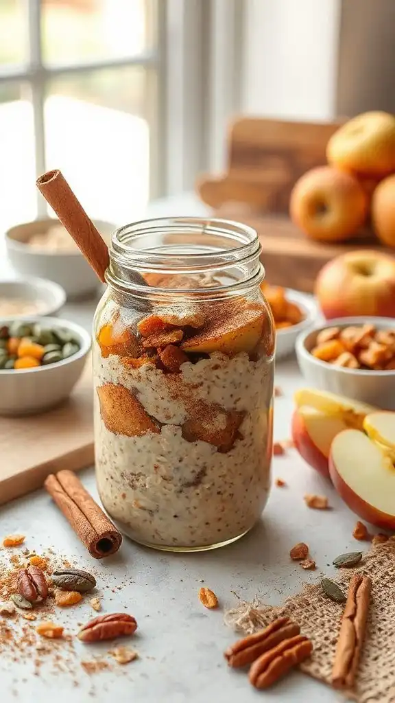 cinnamon flavored overnight oats