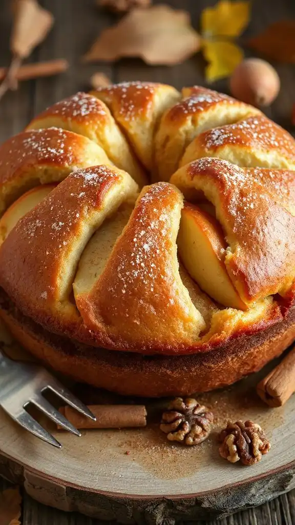 cinnamon infused apple dessert