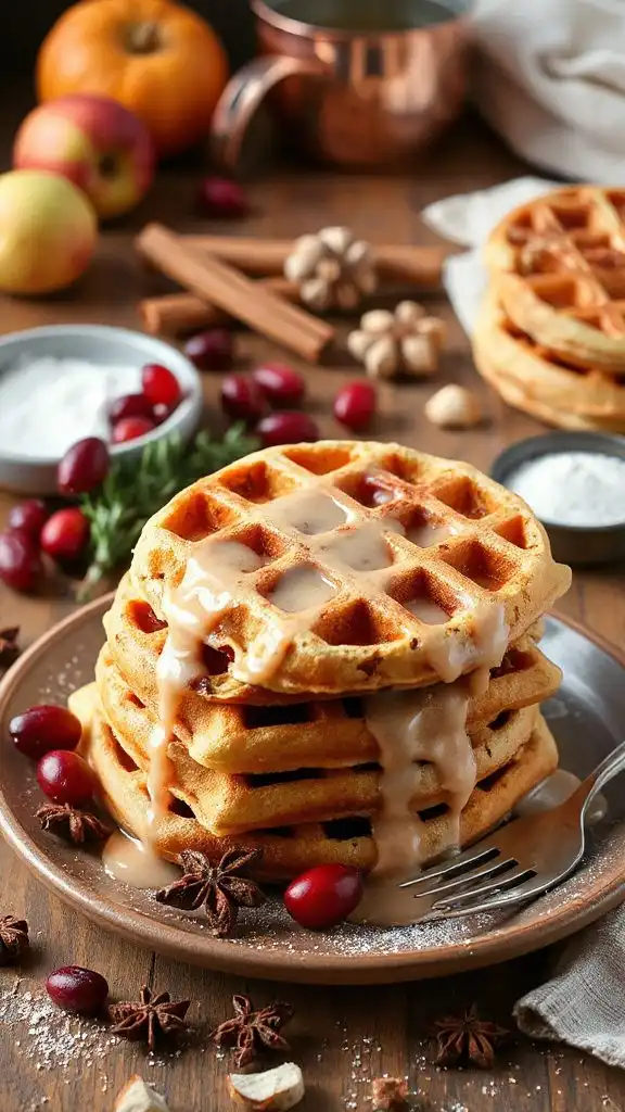 cinnamon roll waffle recipe