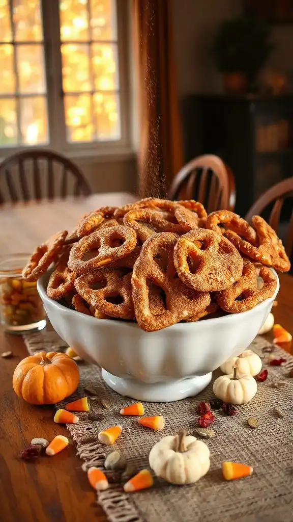 cinnamon sugar pretzel snack