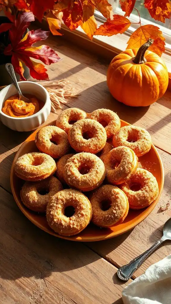 cinnamon sugar pumpkin donuts