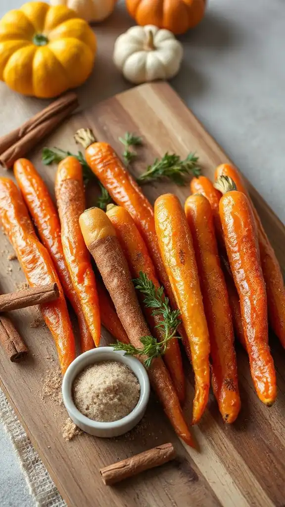 cinnamon sugar roasted carrots recipe