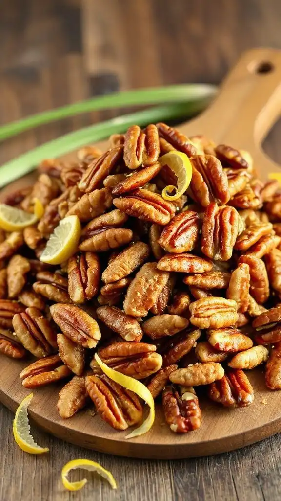citrus infused maple pecans recipe