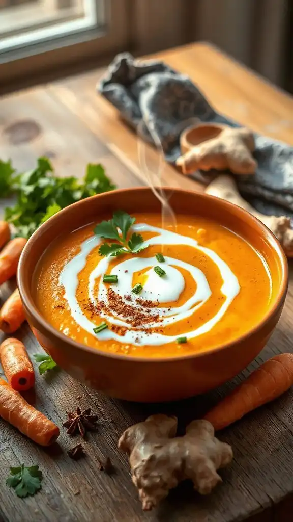 classic carrot ginger soup