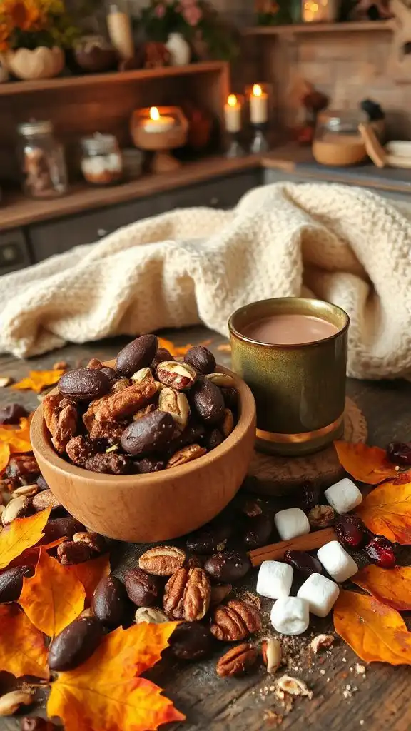 cocoa almond snack mix