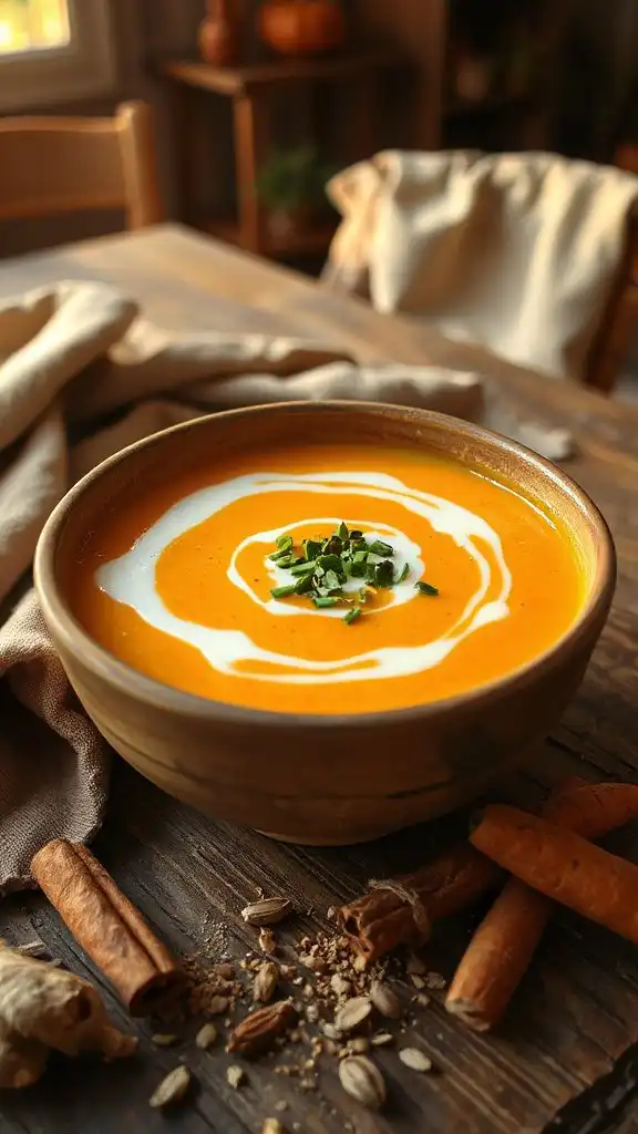 coconut carrot ginger soup