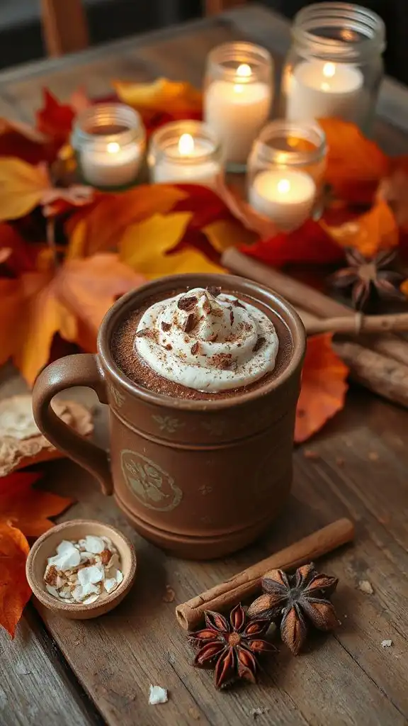 coconut chocolate hot chocolate