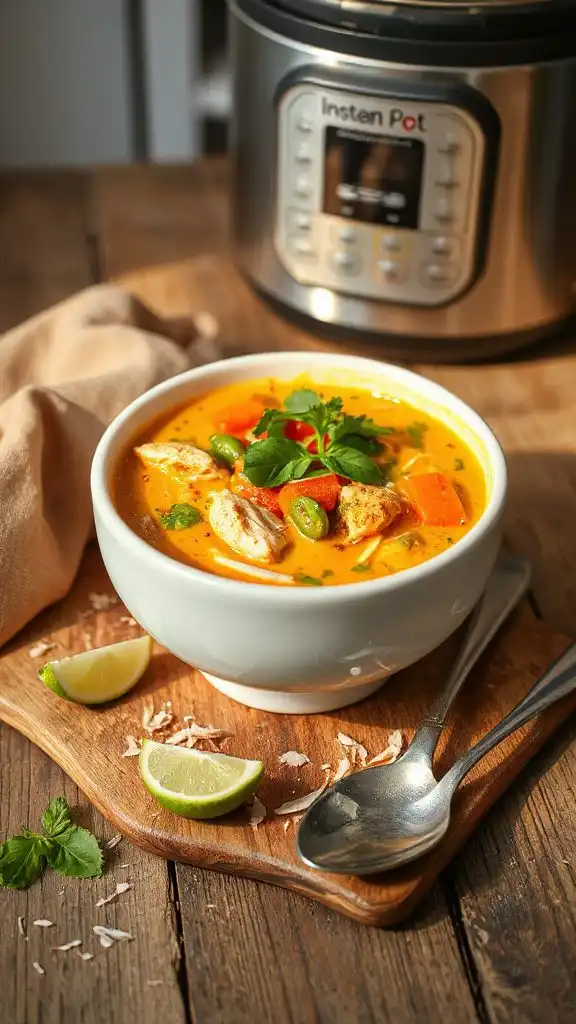 coconut curry chicken soup