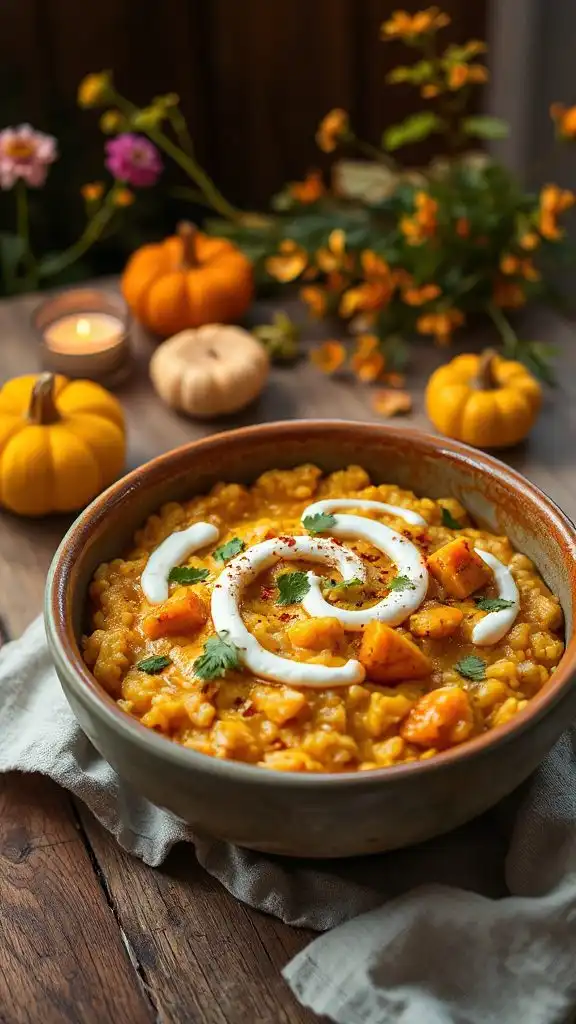 coconut curry pumpkin risotto