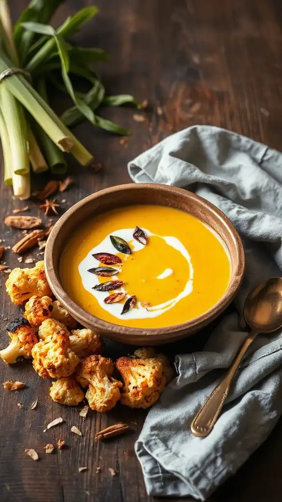 coconut lemongrass cauliflower soup
