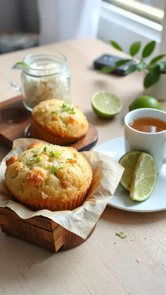 coconut lime muffins recipe