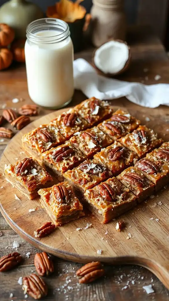 coconut pecan pie bars