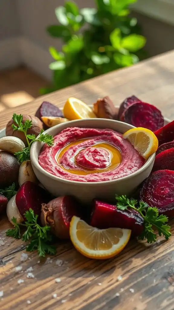 colorful nutritious beet hummus colorful nutritious beet hummus