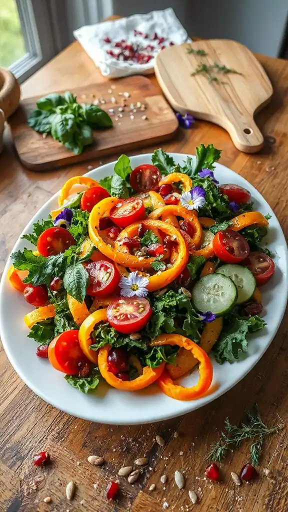 colorful nutritious salad artistry