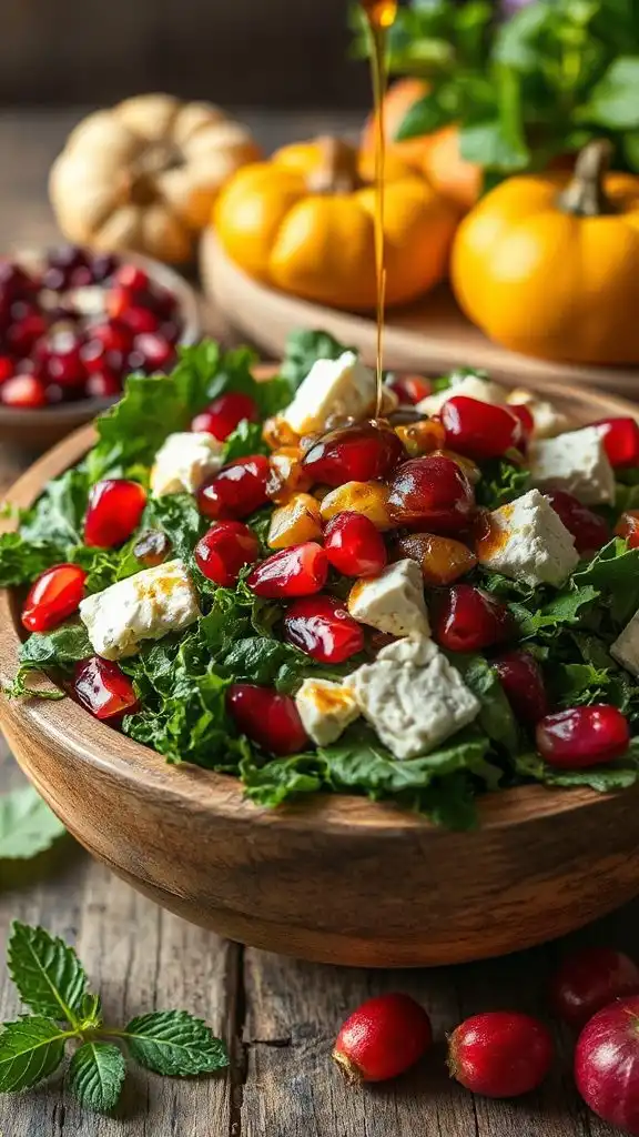 colorful salad with feta