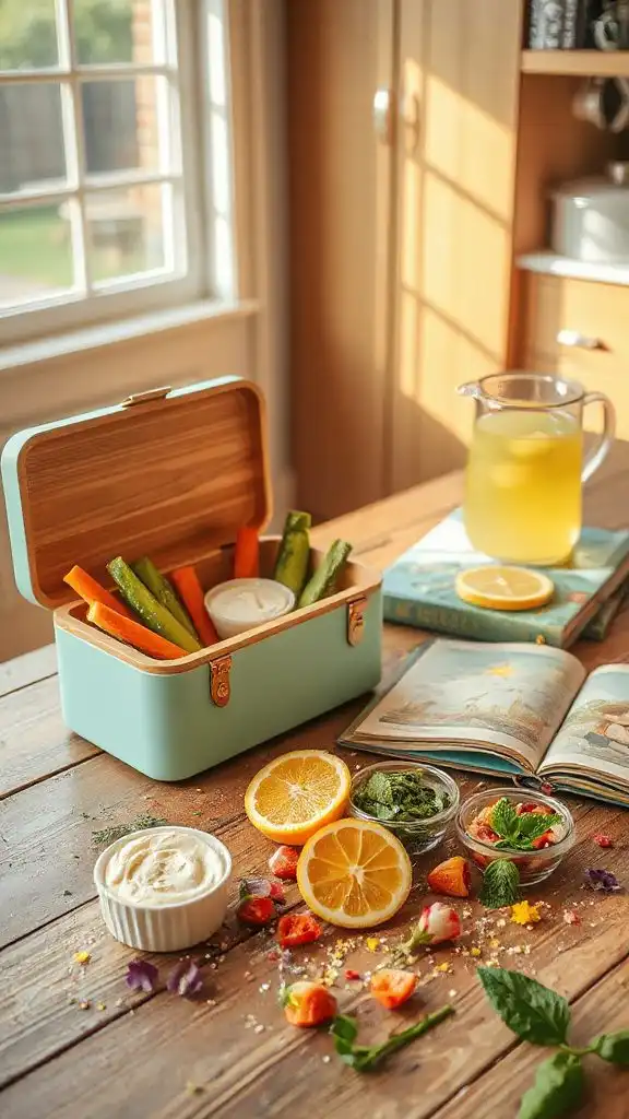 colorful veggie sticks platter