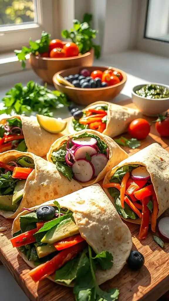 colorful veggie wrap recipe