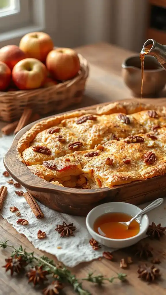 comforting apple breakfast casserole