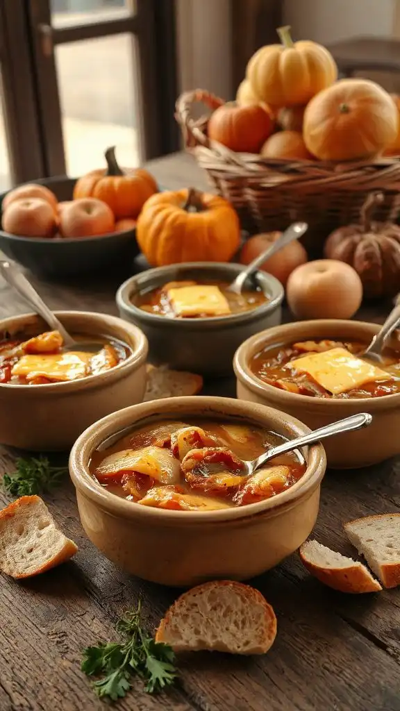comforting caramelized onion soup