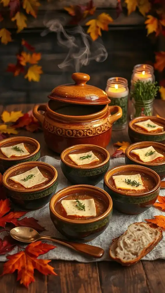 comforting caramelized onion soup