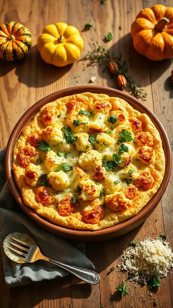 comforting cheese cauliflower bake
