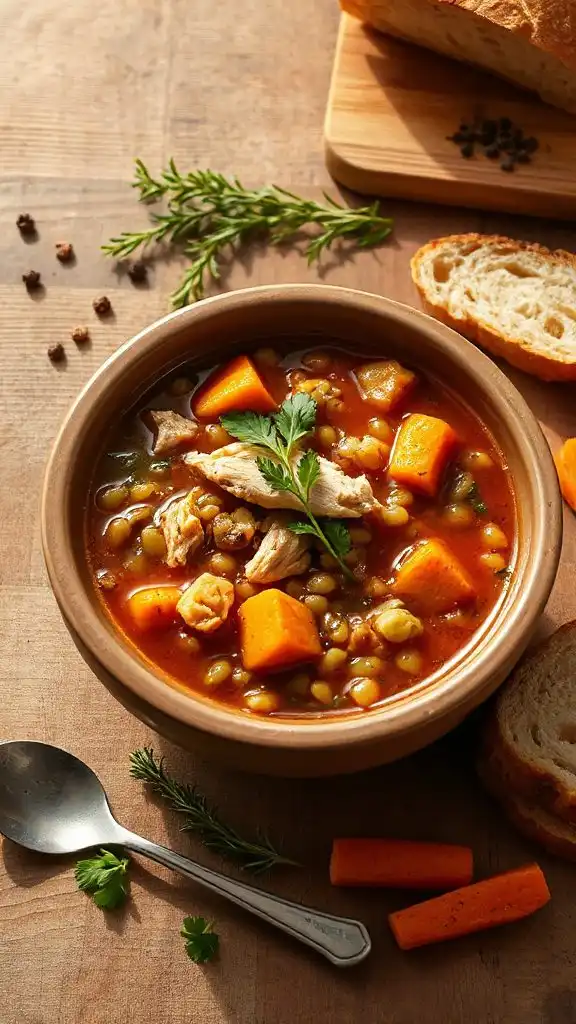 comforting chicken lentil soup comforting chicken lentil soup