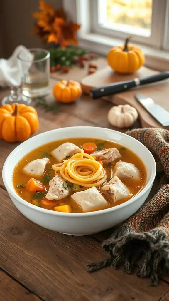 comforting chicken noodle dumplings